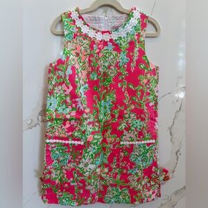Lilly Pulitzer Flamingo Pink Southern Charm Little Lilly Classic Shift Dress